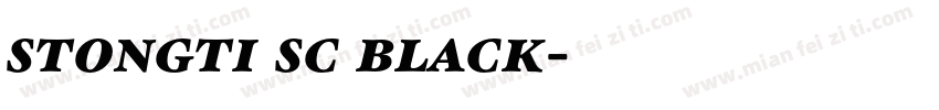 stongti sc black字体转换